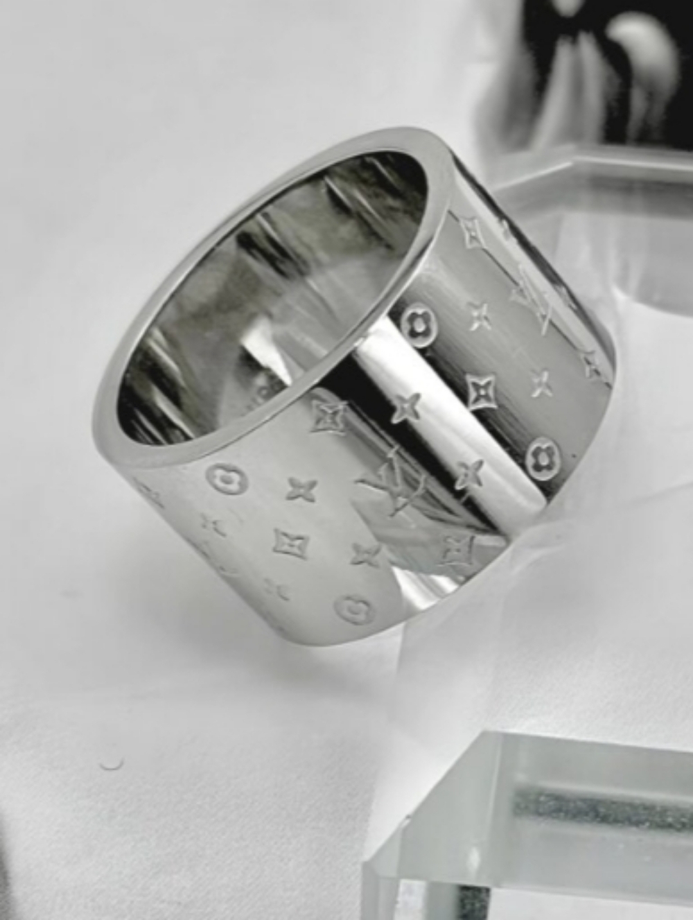 LV Nanogram Ring With Iconic Monogram